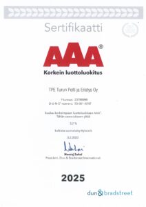 AAA Korkein luottoluokitus