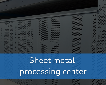 Sheet metal processing center workshop