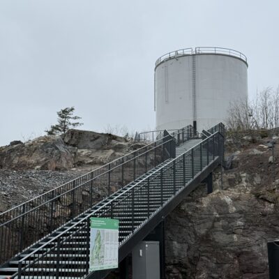 Kruunuvuori lähivirkistysalue teräsportaat